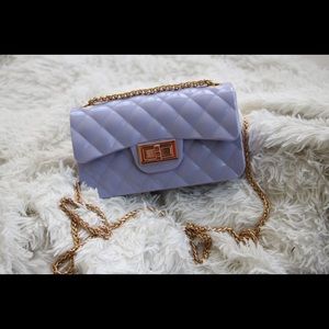 Lavender and Gold Clutch